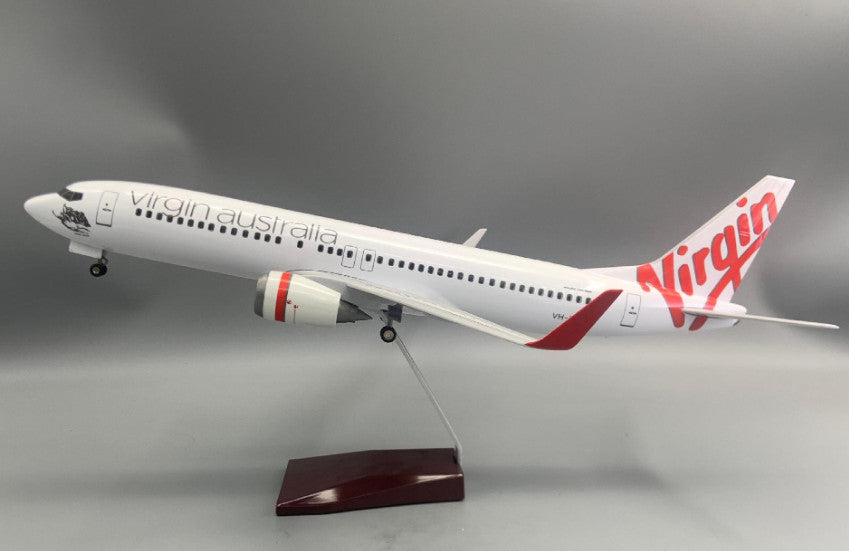 1:80 47CM Virgin Australia BOEING 737-800 Airplane Landing Gear Resin Model