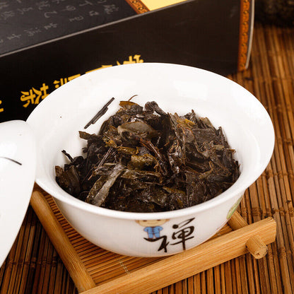 1000g Hunan Anhua black tea hand-built por tea brick golden flower black tea