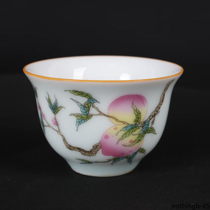 Ceramic Cups Handmade Chinese Jingdezhen Porcelain Teacup Tea Ceremony