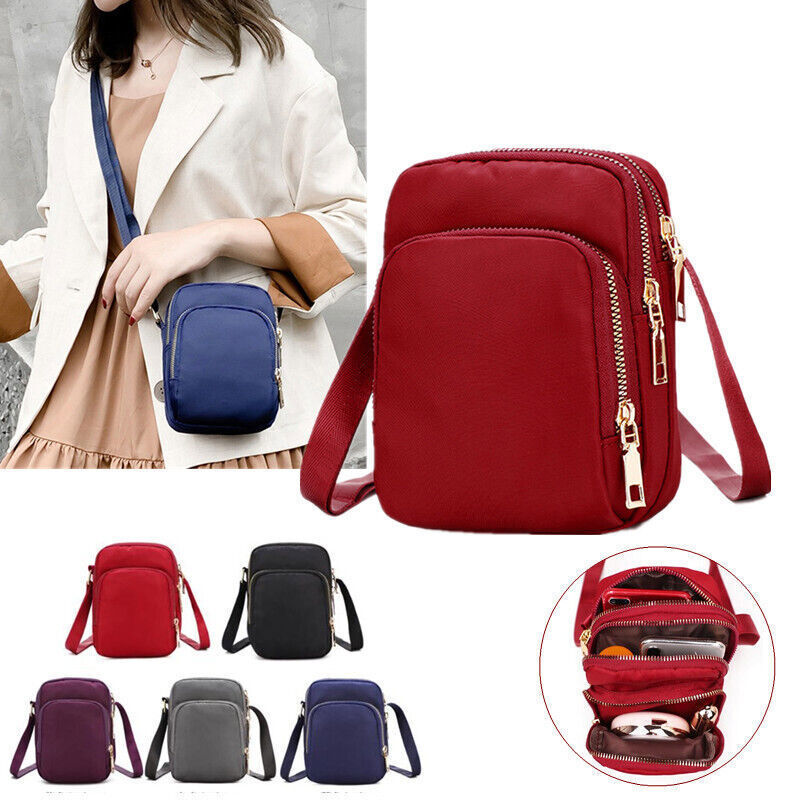 Women Crossbody Zipper Mobile Phone Shoulder Bag Lady Female Handbag