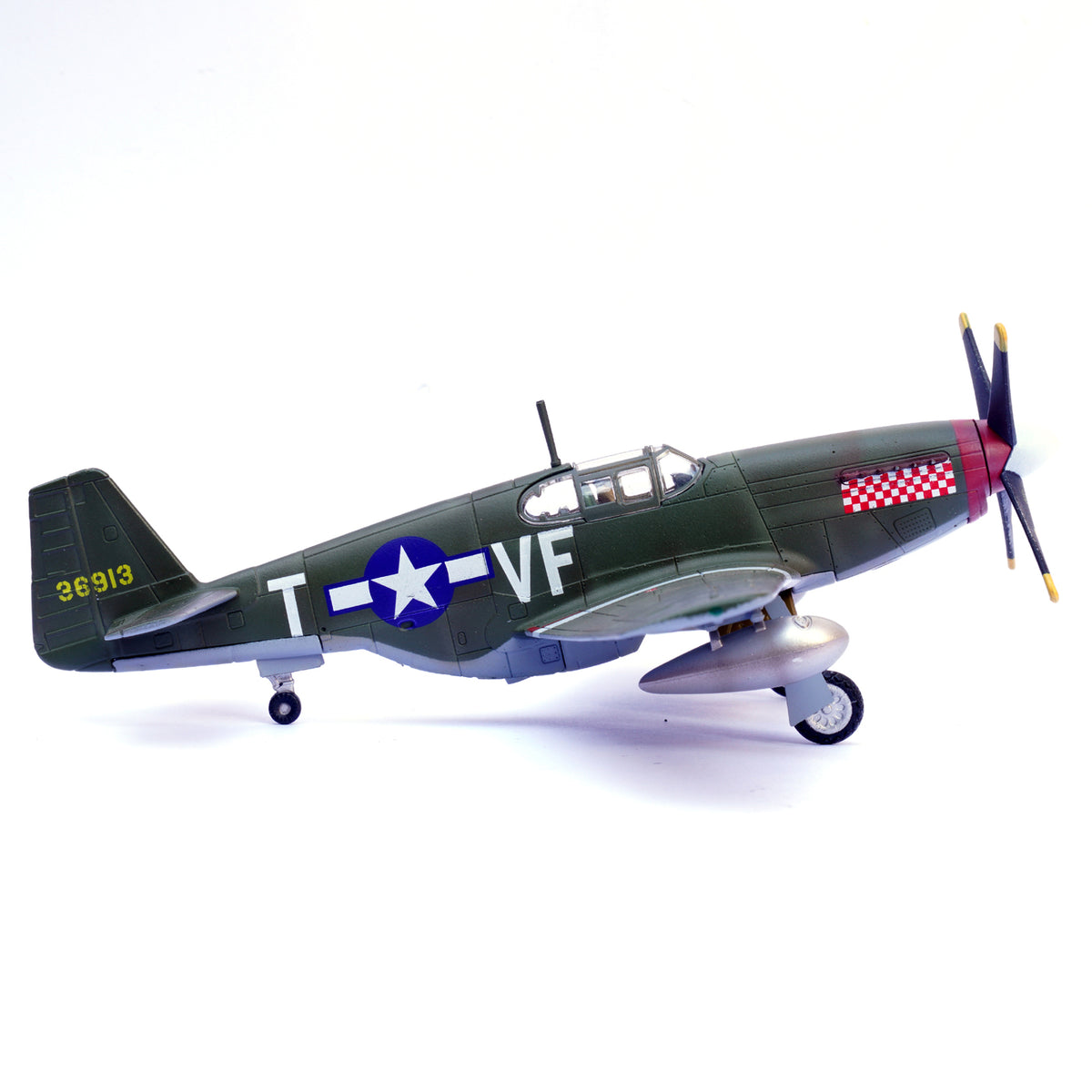 1:72 LEGION WWII U.S. ARMY P-51B MUSTANG Fighter Plane Diecast Aircraft Model