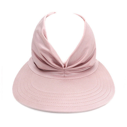 Womens Visor Hat Hollow Empty Top Cap Anti-UV Sun Protection Summer Beach Hats