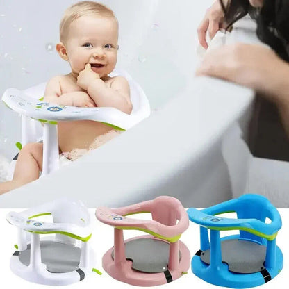 Baby Bath Chair Suction Cups Seat Heat Resistant for Bathtub 6-18 Month Shower