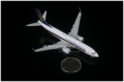 1:400 JC Wings SINGAPORE AIRLINES BOEING 737-800 Passenger Plane Diecast Model