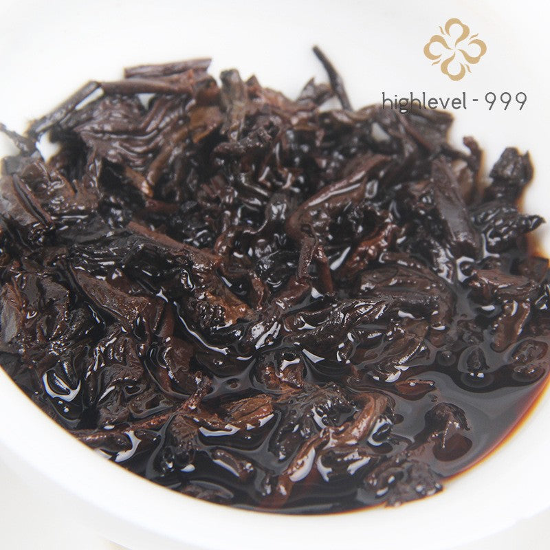 357g Ripe Pu-erh Tea Chen Xiang Golden Bud Yunnan Seven Sons Compressed Tea Cake