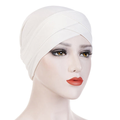 Women Stretch Turban Hat Hijab Headwear Hair Loss Chemo Cap Headwrap Head Cover*