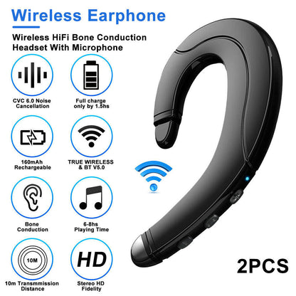 New Bluetooth 5.0 Wireless Earbuds Waterproof Earphone Headset Phone Accessory