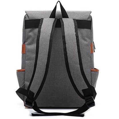 Fashion Vintage Laptop Backpack Women Canvas Bags Men Canvas Travel Backpacks