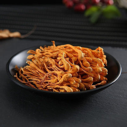 Premium Jin Chong Cao Mushroom Cordyceps Militaris Fungus Chong Cao Hua 500g