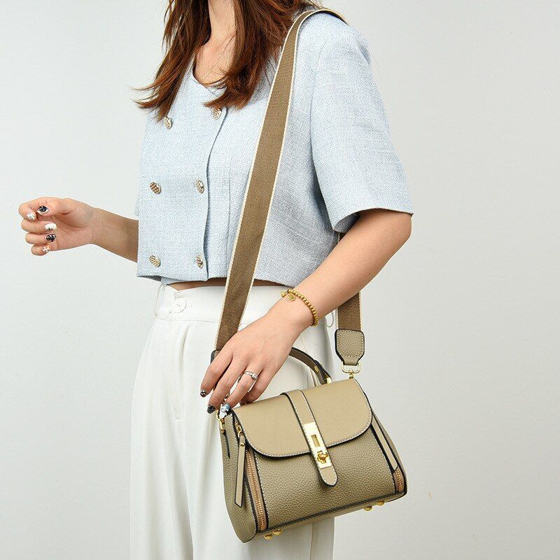 Sling Top Handle Handbags Genuine Leather Vintage Tote Messenger Shoulder Purse