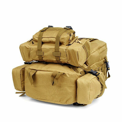 Tactical Backpack 50L Waterproof Bag Hiking Rucksack Outdoor Camping Equipment