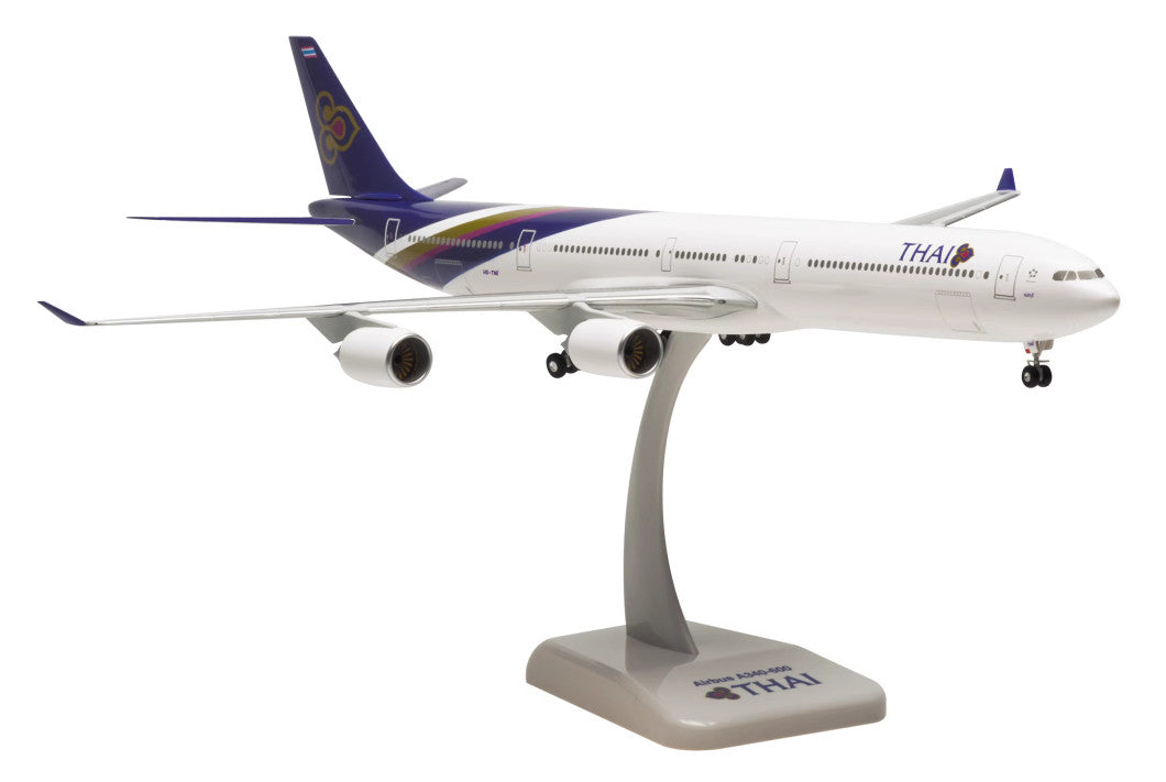 1:200 38CM Hogan THAI AIRBUS A340-600 Passenger Plane ABS Plastic Aircraft Model