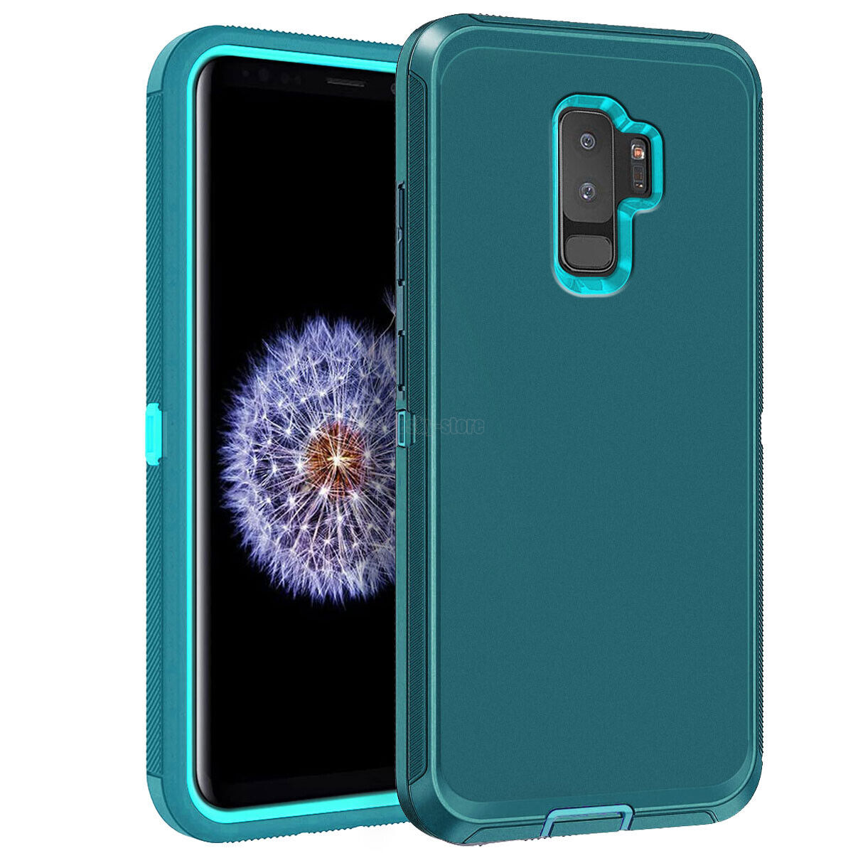For Samsung Galaxy S9 /Plus Hard Heavy Duty Case Cover, Tempered Glass Protector