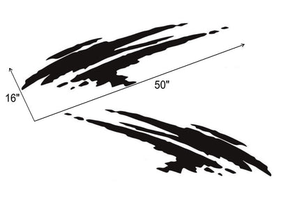 FOR Jeep Car Side Decals 2PCS Graphic Vinyl Mud Splash Car Sticker Custom Model