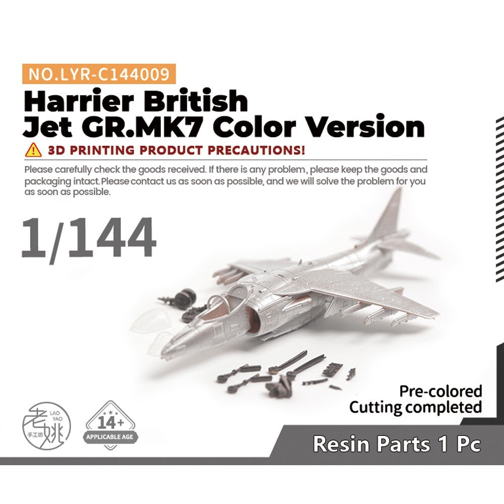 Yao's Studio LYR-C144009 1/144 Military Harrier British JeGR.MK7 Color Version