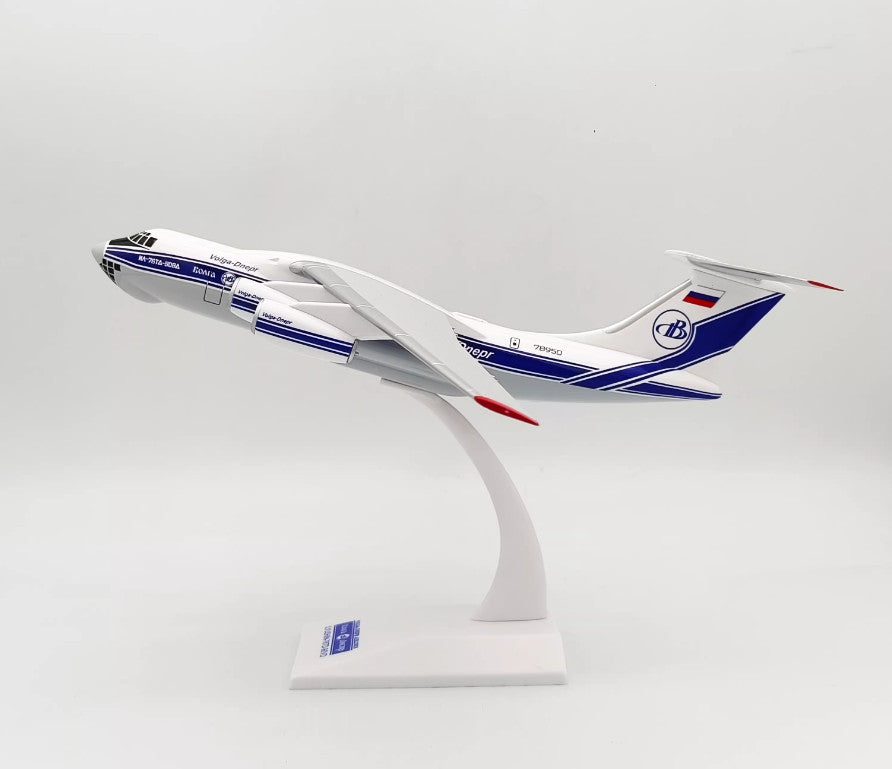 1:200 Aimo Wings Volga-dnepr IL-76 Aircraft ABS Plastic Transport Airplane Model