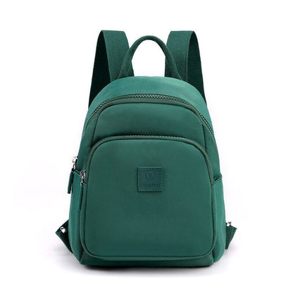 Waterproof Nylon Cloth Backpack Small School Bags School Travel Polyester Zipper