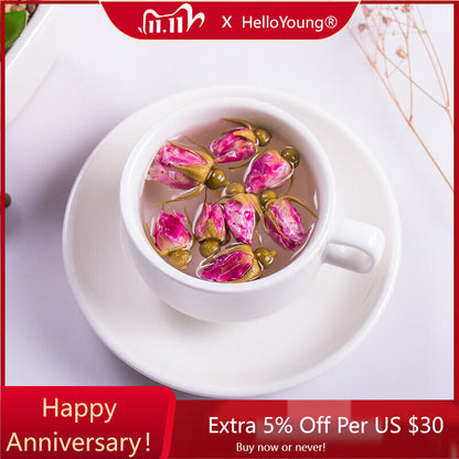 China Flower Tea Red Rose Bud Tea Aroma Dry Flower Ecology Herbal Flower Tea-