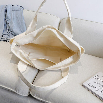 Tote Bag Large Capacity Handbag Canvas Shopper Purse Shoulder Bag 51x36x15.5 CM