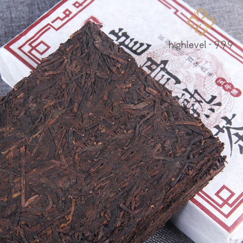 1000g Ripe Pu'er Tea Brick Yunnan Dry Stored Five Year Aged Tea