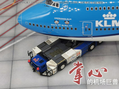 1:200 Airport AST-1X1360 Passenger Aircraft Wheel Tractor Metal Model #B