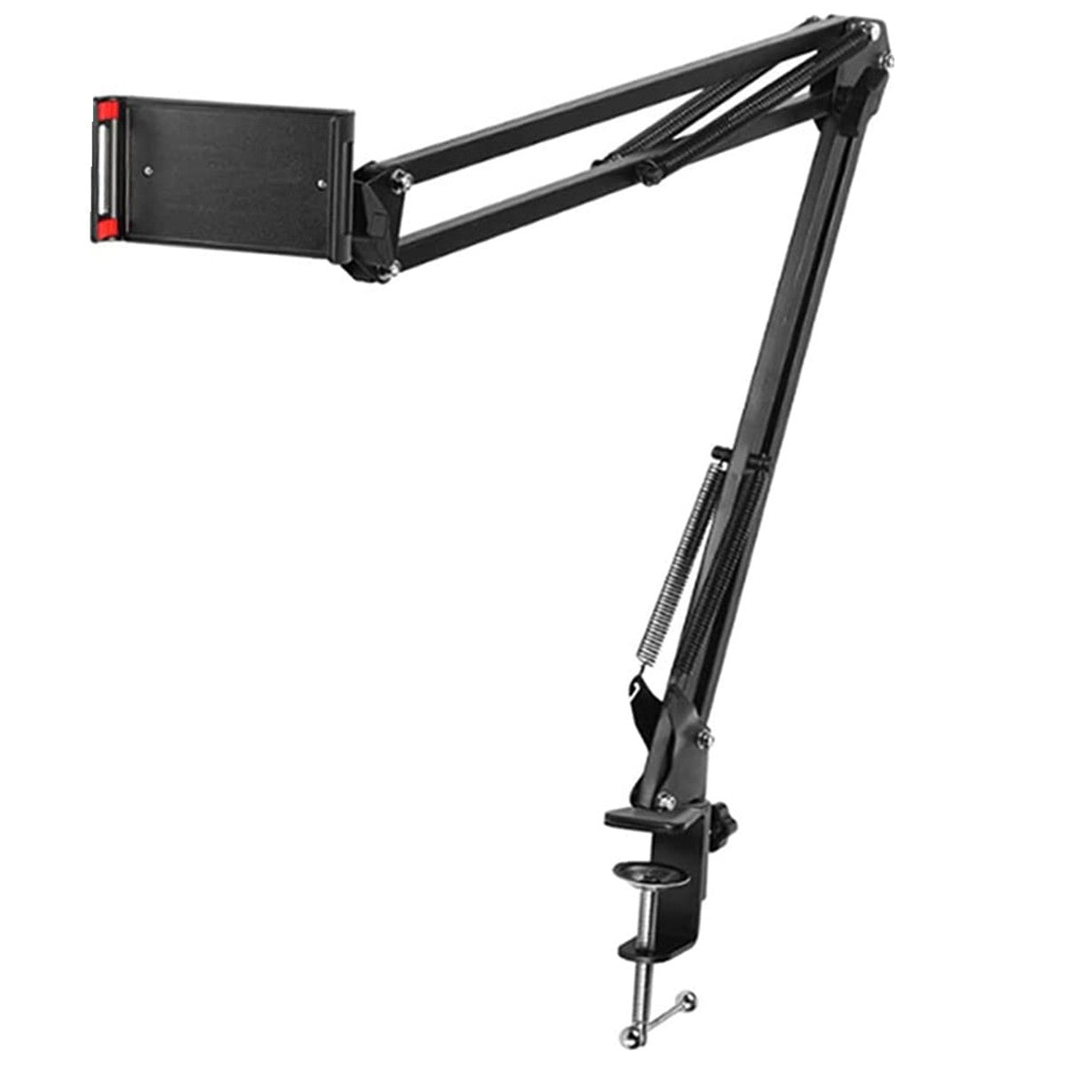 4.72-7" Lazy Bed Phone Holder Folding Long Arm Tablet Stand 360 Rotate Mount