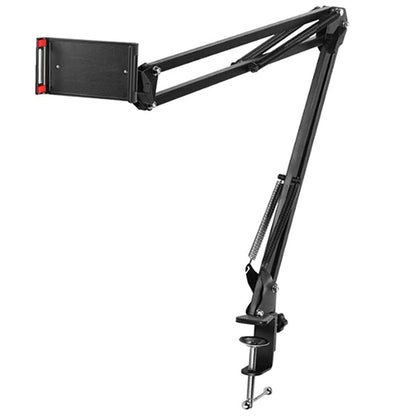 4.72-7" Lazy Bed Phone Holder Folding Long Arm Tablet Stand 360 Rotate Mount