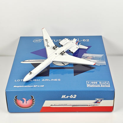 1:400 Phoenix LOT Ilyushin IL-62 SP-LAB Airplane Diecast Aircraft Plane Model