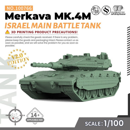 SSMODEL SS100766 1/100 Military Model Kit Israel Merkava MK.4M Main Battle Tank
