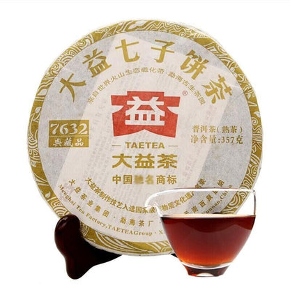 2012 TAETEA 7632 Classic Collection Dayi Pu'er Cooked Tea Ripe Puer 357g 201
