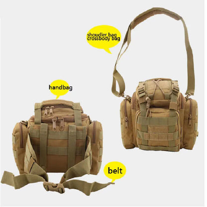 Military Tactical Backpack Pack Waist Bag Molle Camping Hiking Chest Bag