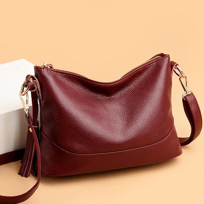 Genuine Leather Shoulder Bag Tote Crossbody Purse Handbag Famous Purses Handbag