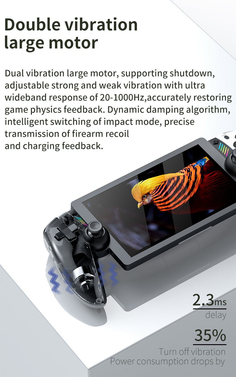 Classic Retro 3D Dual Joystick 7-Inch Gaming Console with Large PS2 Game Support