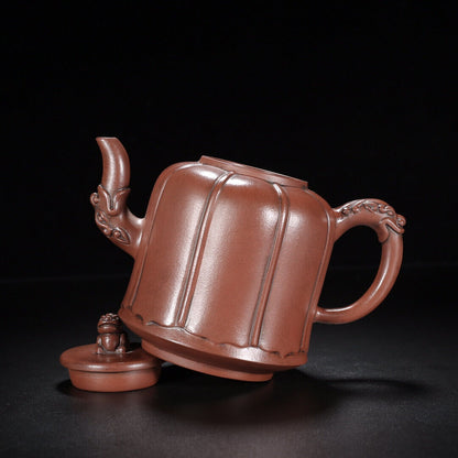 Chinese Yixing Zisha Clay Handmade Exquisite Teapot （龙狮 【底款】徐汉棠）