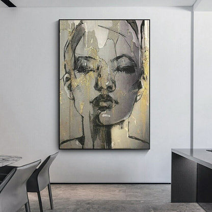 Face Black Canvas Posters Canvas Painting Wall Art Picture Home Decor Prints Art