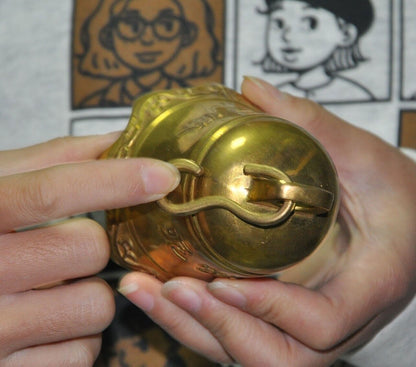 Tibet Buddhism temple bronze Gilt Feng shui exorcism Bell chung Statue