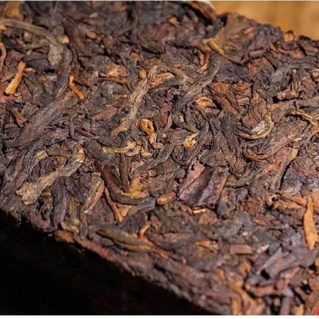 500g MengHai Puer Ripe Tea Pu' Er Brick Cooked BuLangShan Jujube fragrance tea