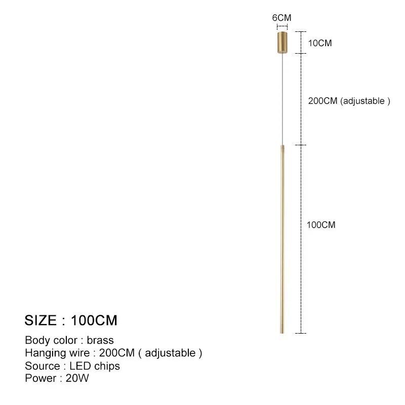 Cord Pendant Light Fixtures Modern LED Dining Bedroom Decor Bedside Hanging Lamp