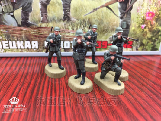 1/72 5Pcs World War II German Infantry Soldier Model
