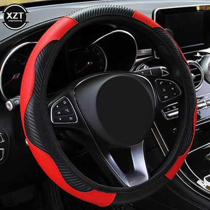New Funda Para Volante Cuero Negro Coche Antideslizante Universal 50% Off