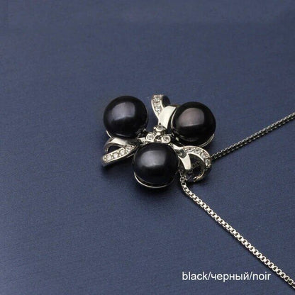 Pearl Freshwater Pendant 925 Silver Necklace Pendants Chain Jewelry Accessories