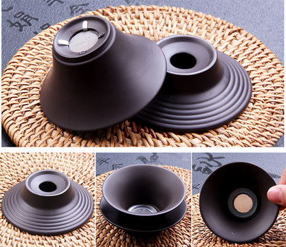 Tea Strainer & Holder Chinese Zisha Purple Clay Filter Net For Tea Accessories