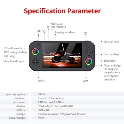 M26 3D handheld game console large screen high definition can be connected to TV