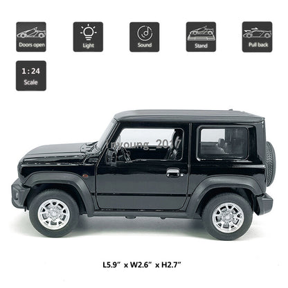 1/24 Suzuki Jimny Model Car Diecast Toy Cars Boys Toys for Kids Gifts Black