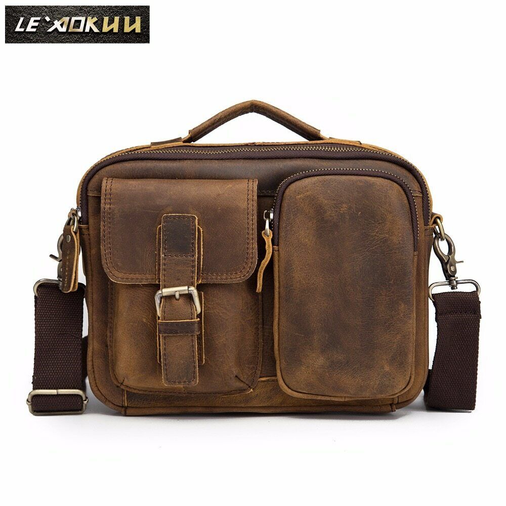 Quality Leather Male One Shoulder Messenger Bag Fashion Cross-body Bag