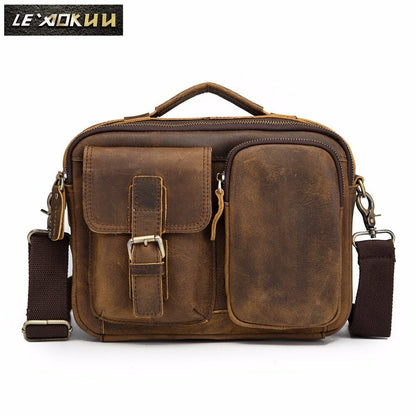 Quality Leather Male One Shoulder Messenger Bag Fashion Cross-body Bag