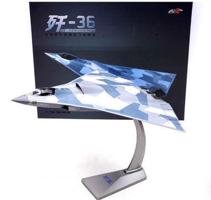 32CM 1:72 AF1 CHINA J-36 The Sixth-generation Fighter Plane Bomber Diecast Model