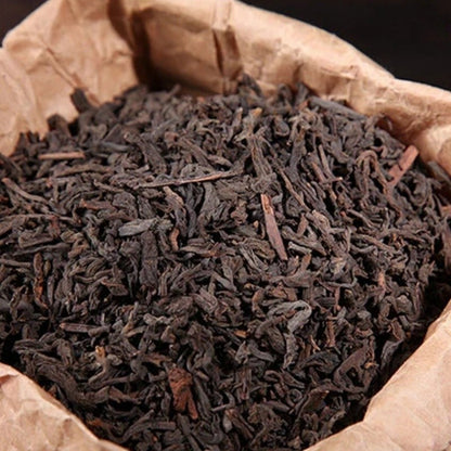1000g Premium Three Cranes Liupao Hei Cha Liu Bao Aged Black Dark Tea Basket