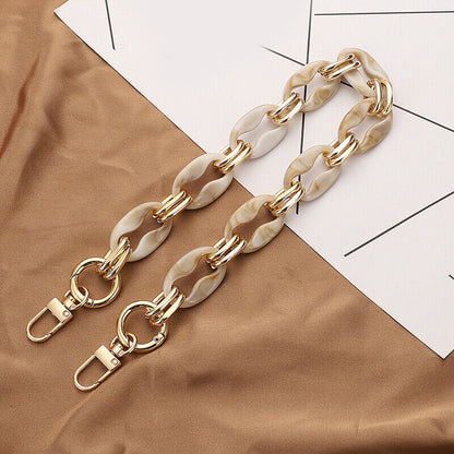 Shoulder Strap Detachable Replacement Bag Fish Bone Acrylic Resin Handbag Chain