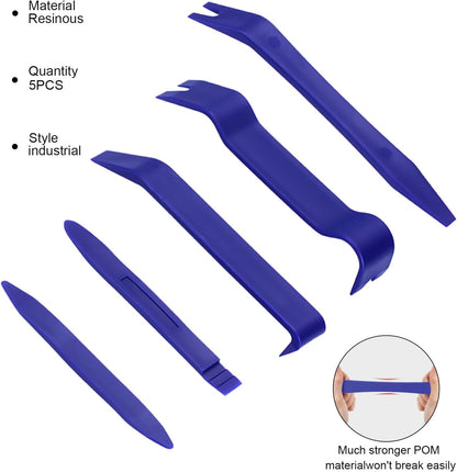 Plastic Trim Removal Pry Tool Set for Car Radio Panel Door Dash Clip Fasteners